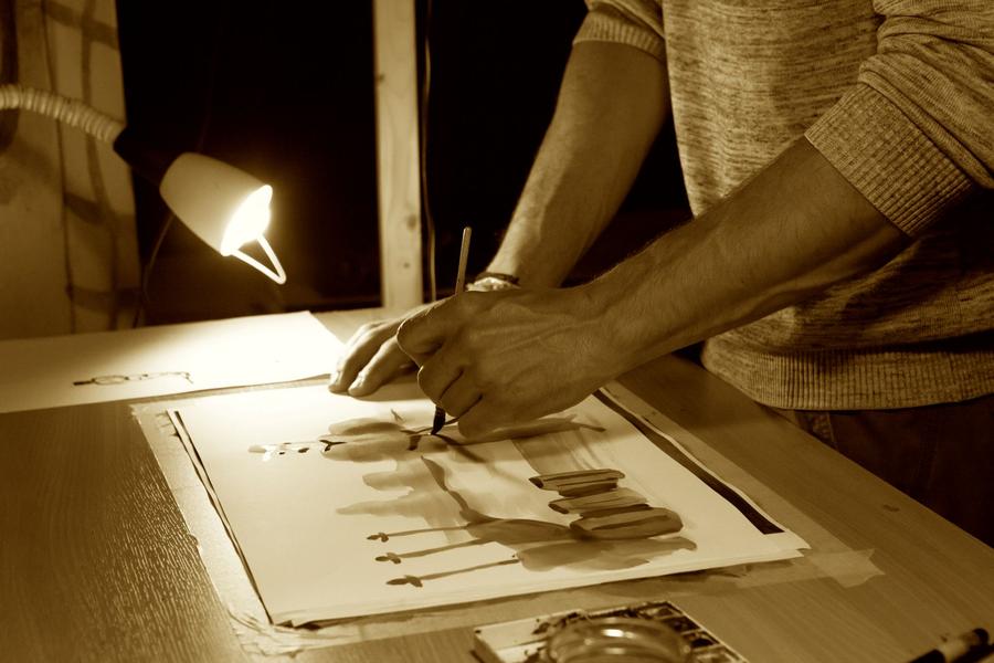 Atelier de pratique artistique autour de la BD avec Thibaut Lambert au Port des Salines