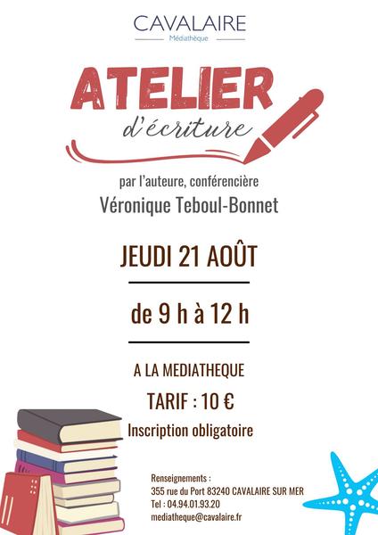 Atelier d'écriture par Véronique TEBOUL-BONNET_Cavalaire-sur-Mer