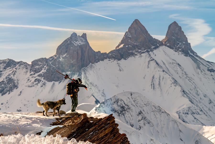 First track at Les Sybelles_Le Corbier