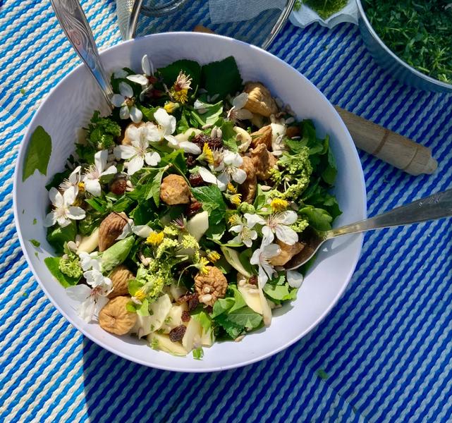 SALADE COMPOSÉE AUX PLANTES SAUVAGES