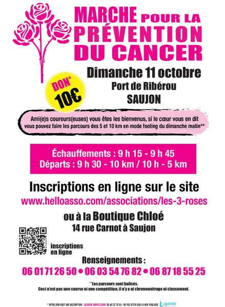 Marche rose 5 et 10 km pour la prévention du cancer du sein
