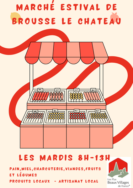 Marché estival de Brousse-le-Château