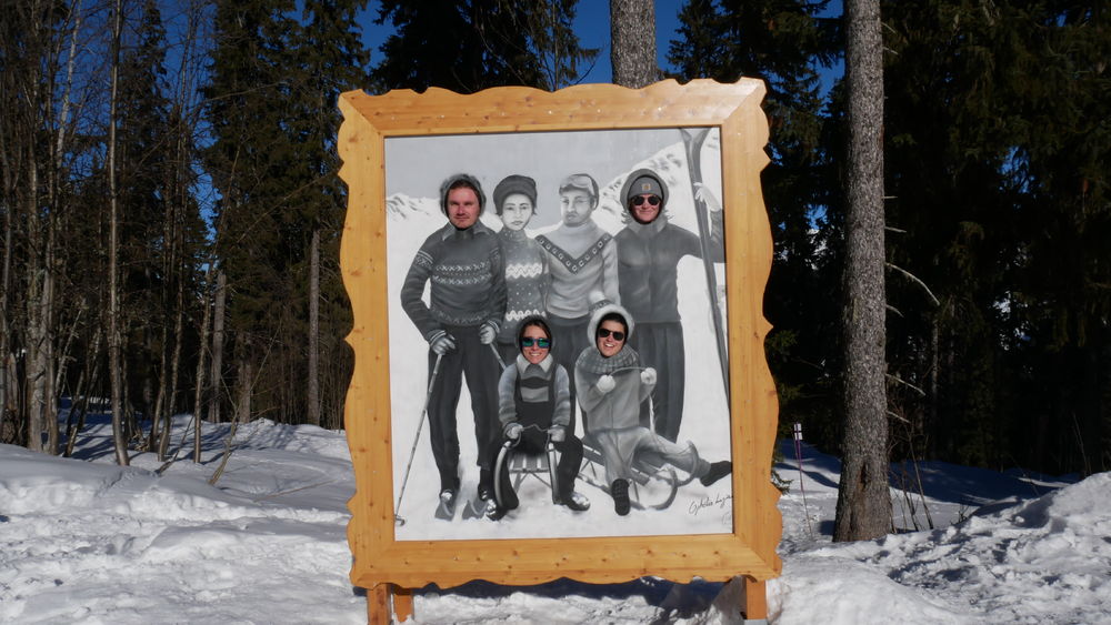 Photo souvenir du parcours Trésor sous l'or blanc