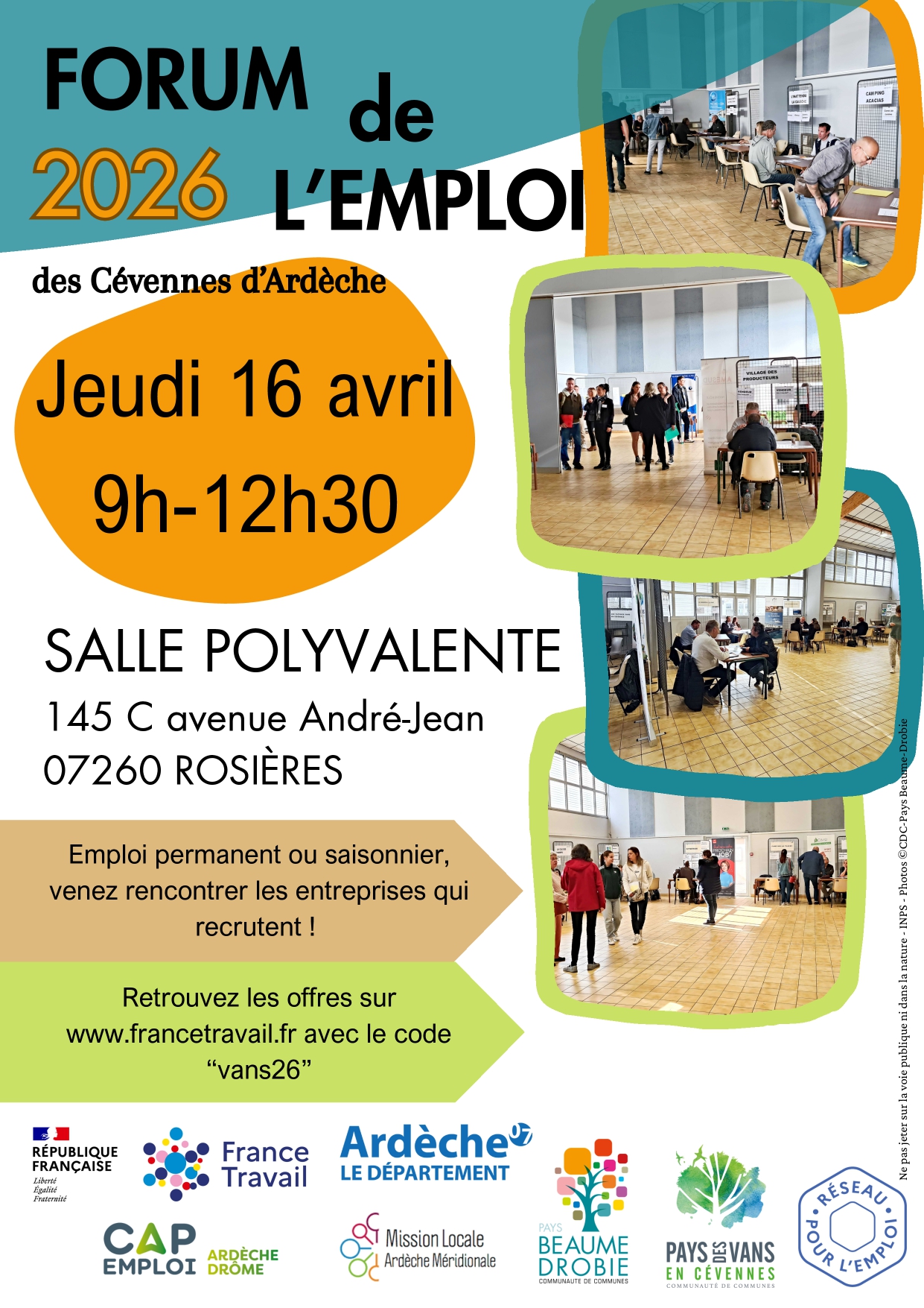 Forum de l'emploi des Cévennes d'Ardèche