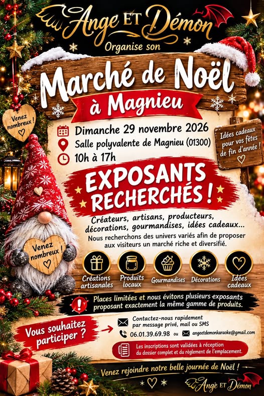 Marché de Noël à Magnieu