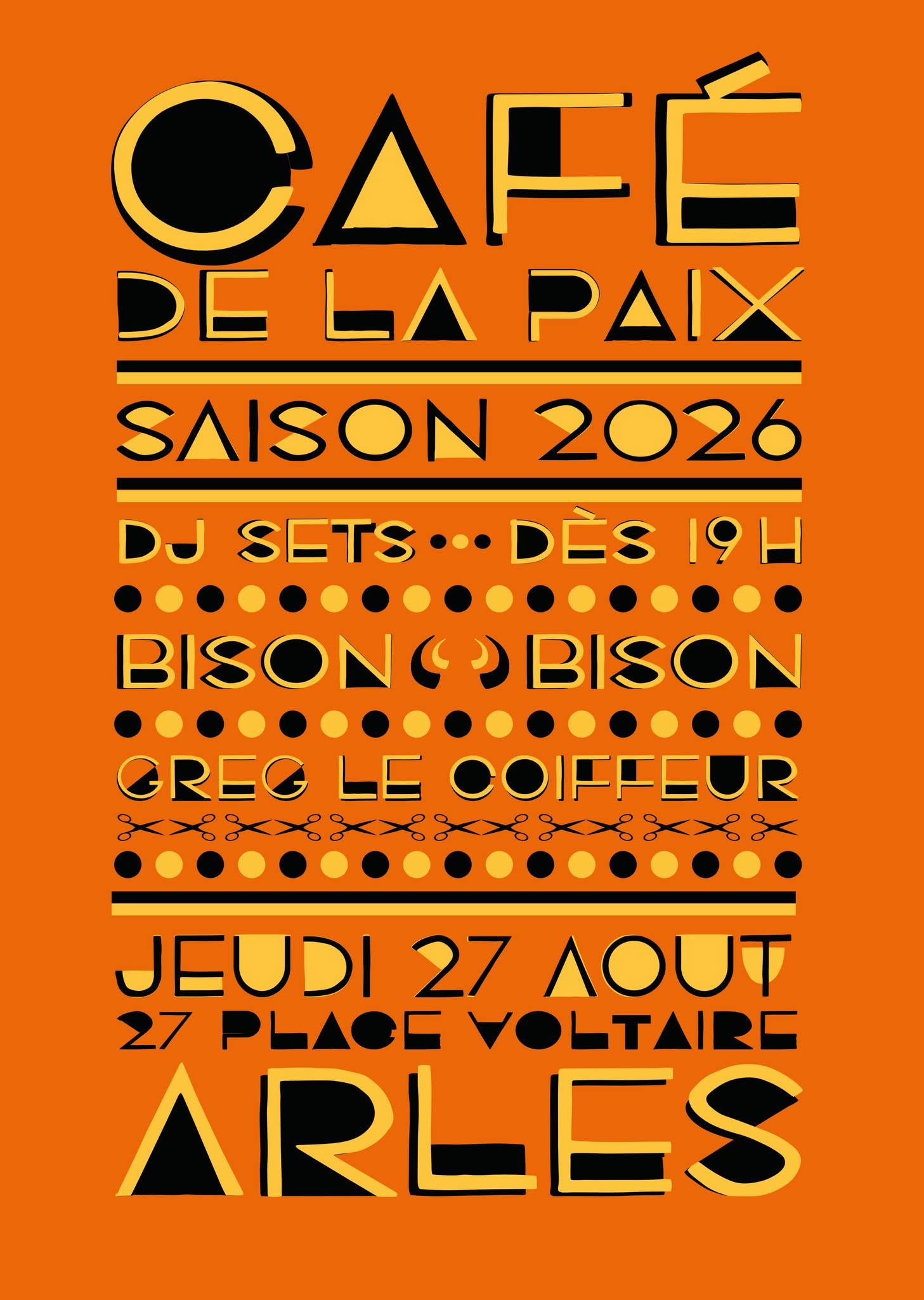 Soirée dj set Bison Bison + Greg le coiffeur