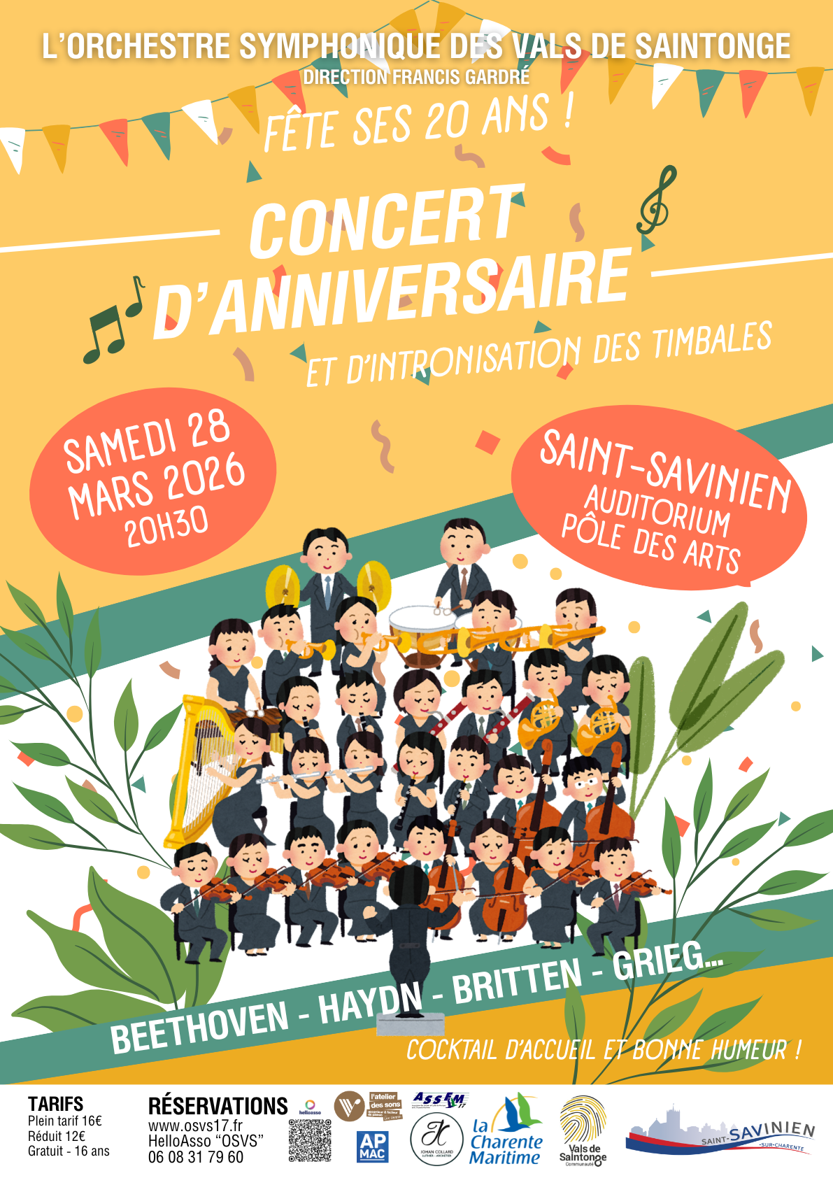 Concert-anniversaire des 20 ans de l'OSVS !