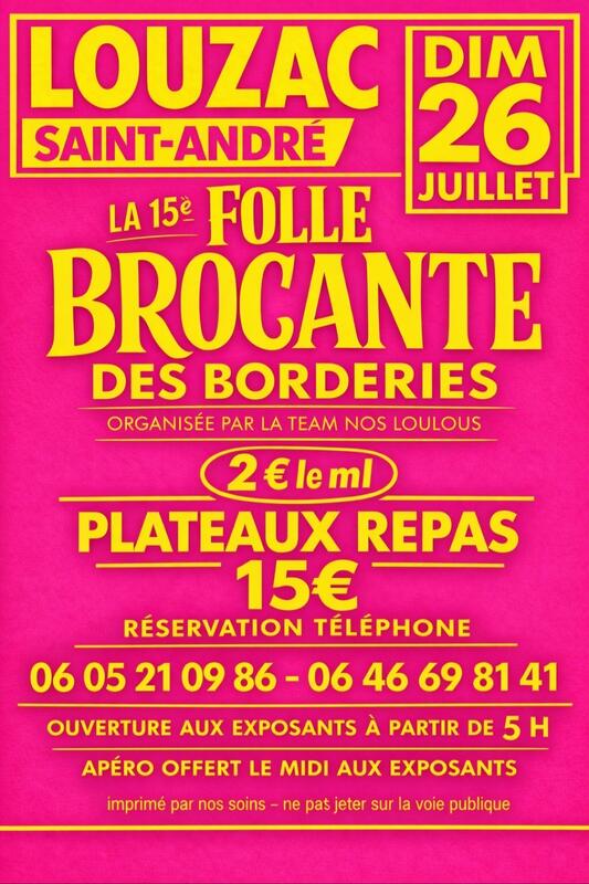 La folle brocantes des Borderies