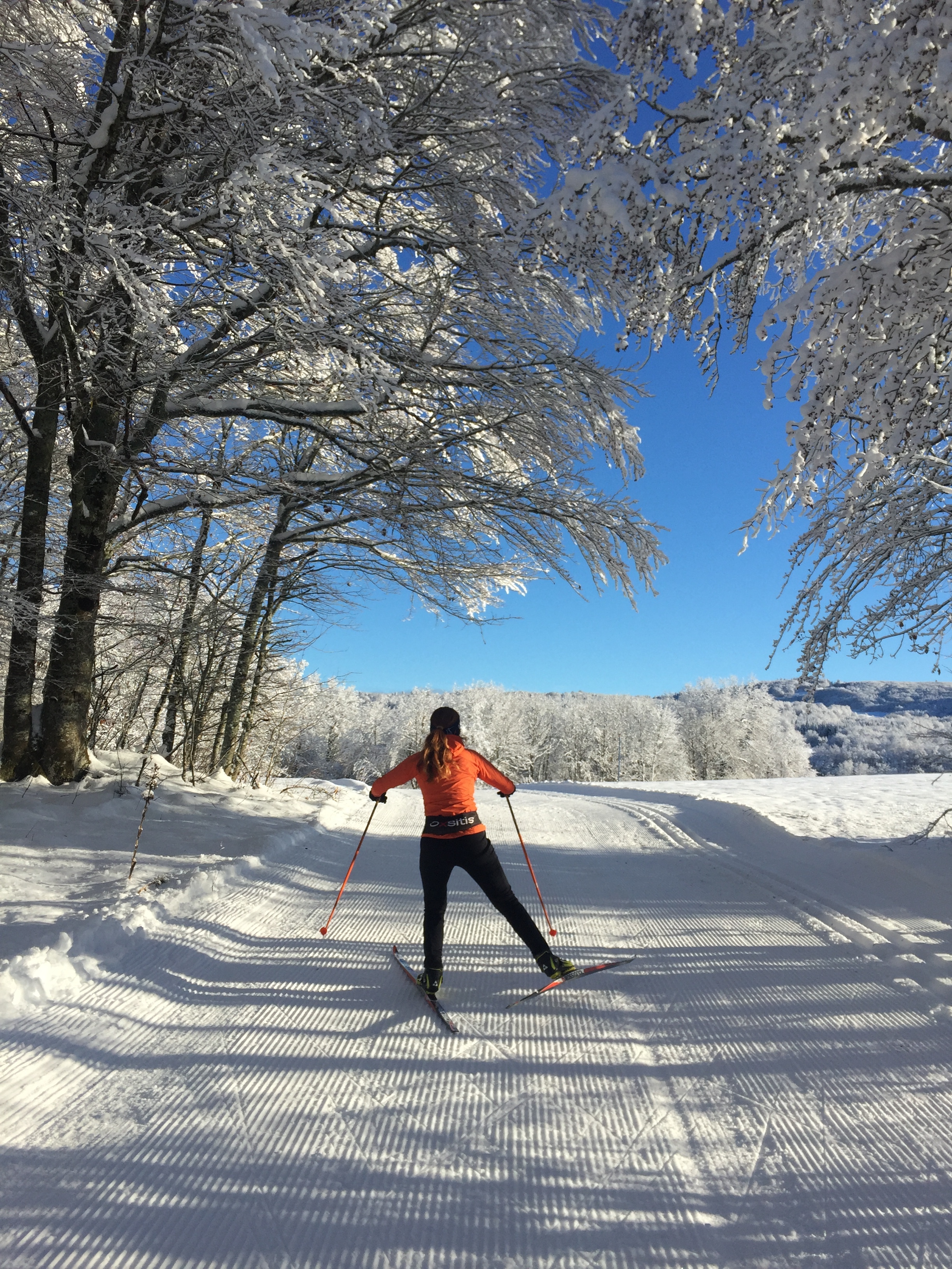 Piste bleue de ski de fond du Plateau de Retord : Le Balcon des Plans