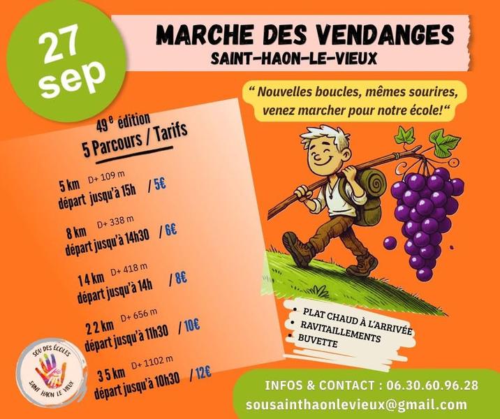 Marche des vendanges Saint-Haon-le-Vieux
