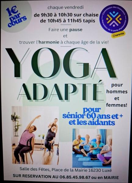 Yoga séniors et aidants