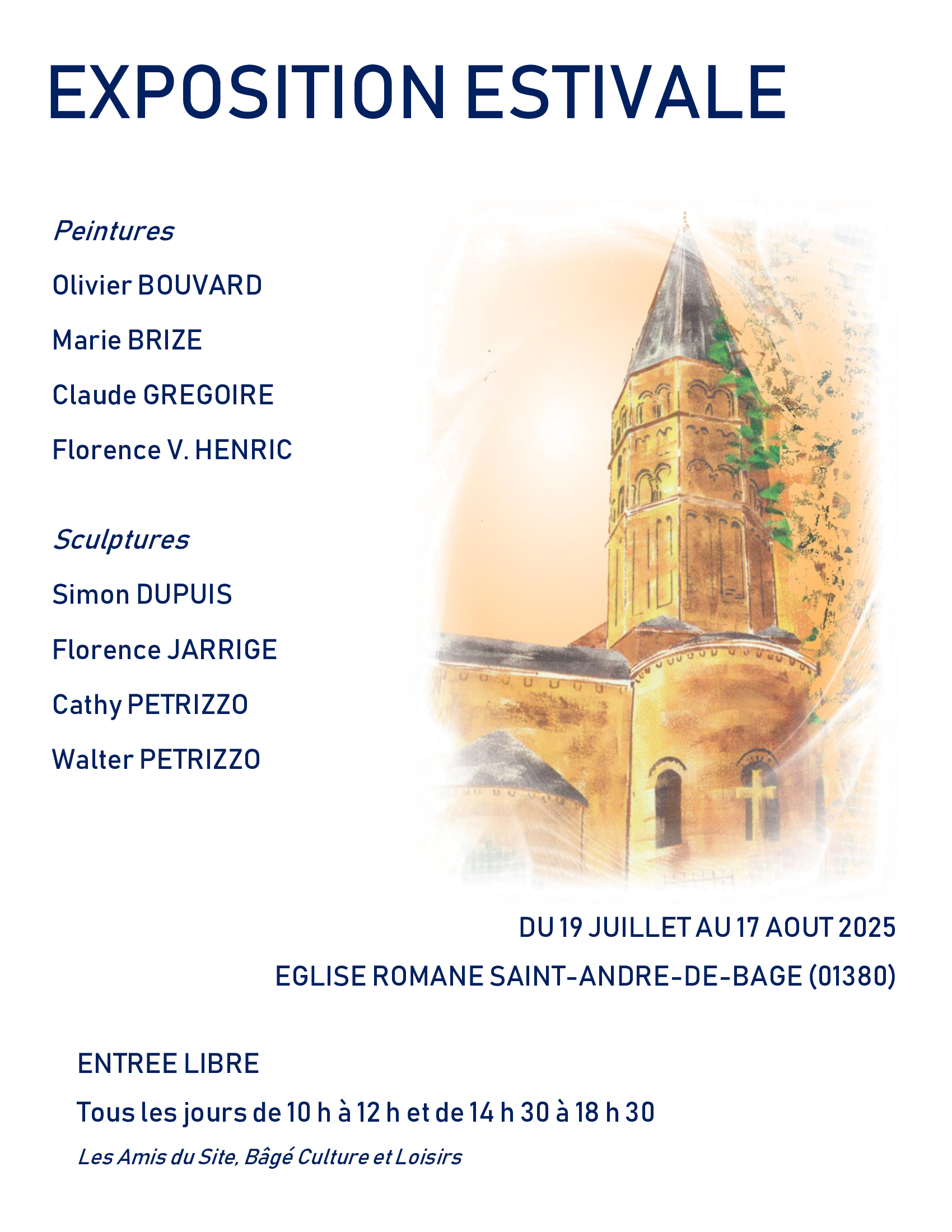 Exposition estivale d'Art, peintures et sculptures_Saint-André-de-Bâgé