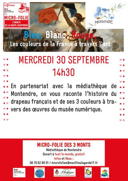 Bleu, Blanc,Rouge les couleurs de la France à travers l'art.