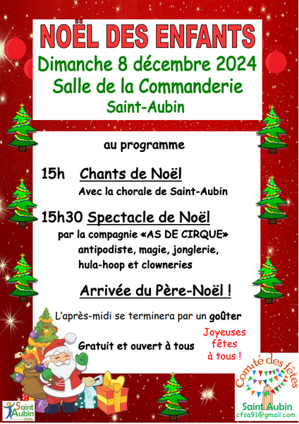 Noël des enfant à Saint-Aubin 