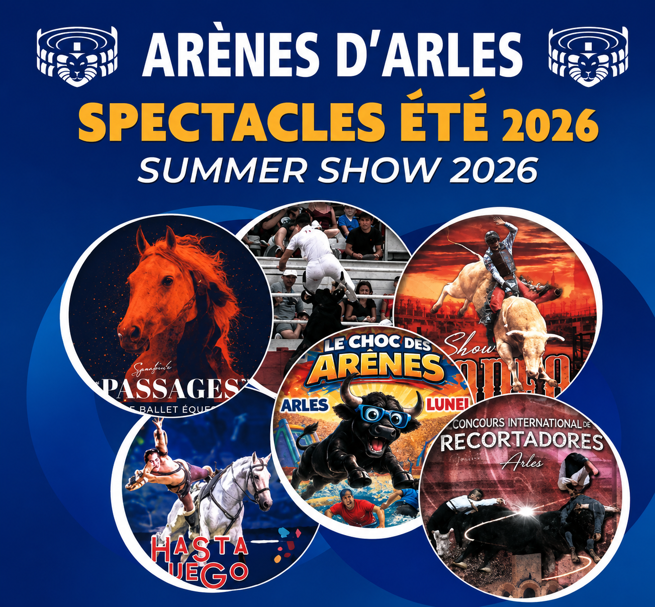 Arènes d&rsquo;Arles – Spectacle été 2026