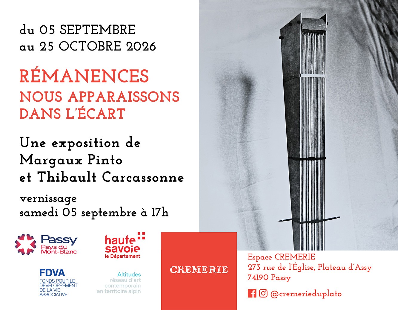 Visite commentée de l'exposition Rémanences - La CREMERIE