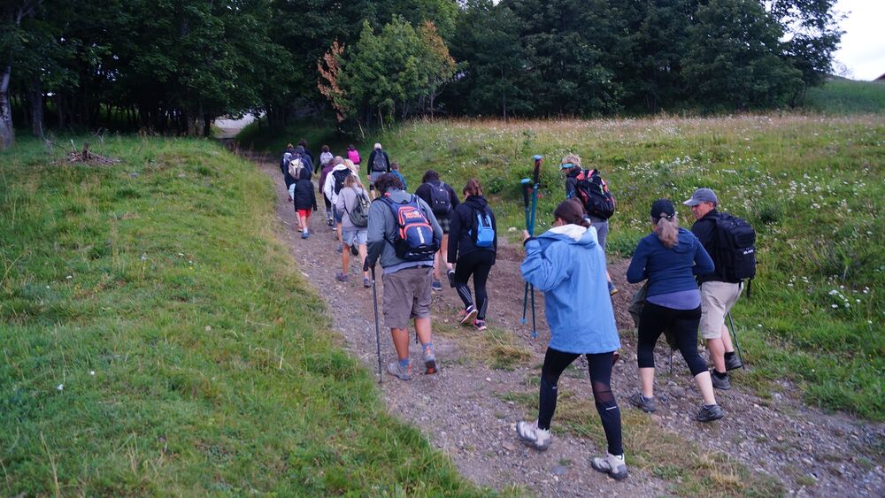 Départ sortie chamois