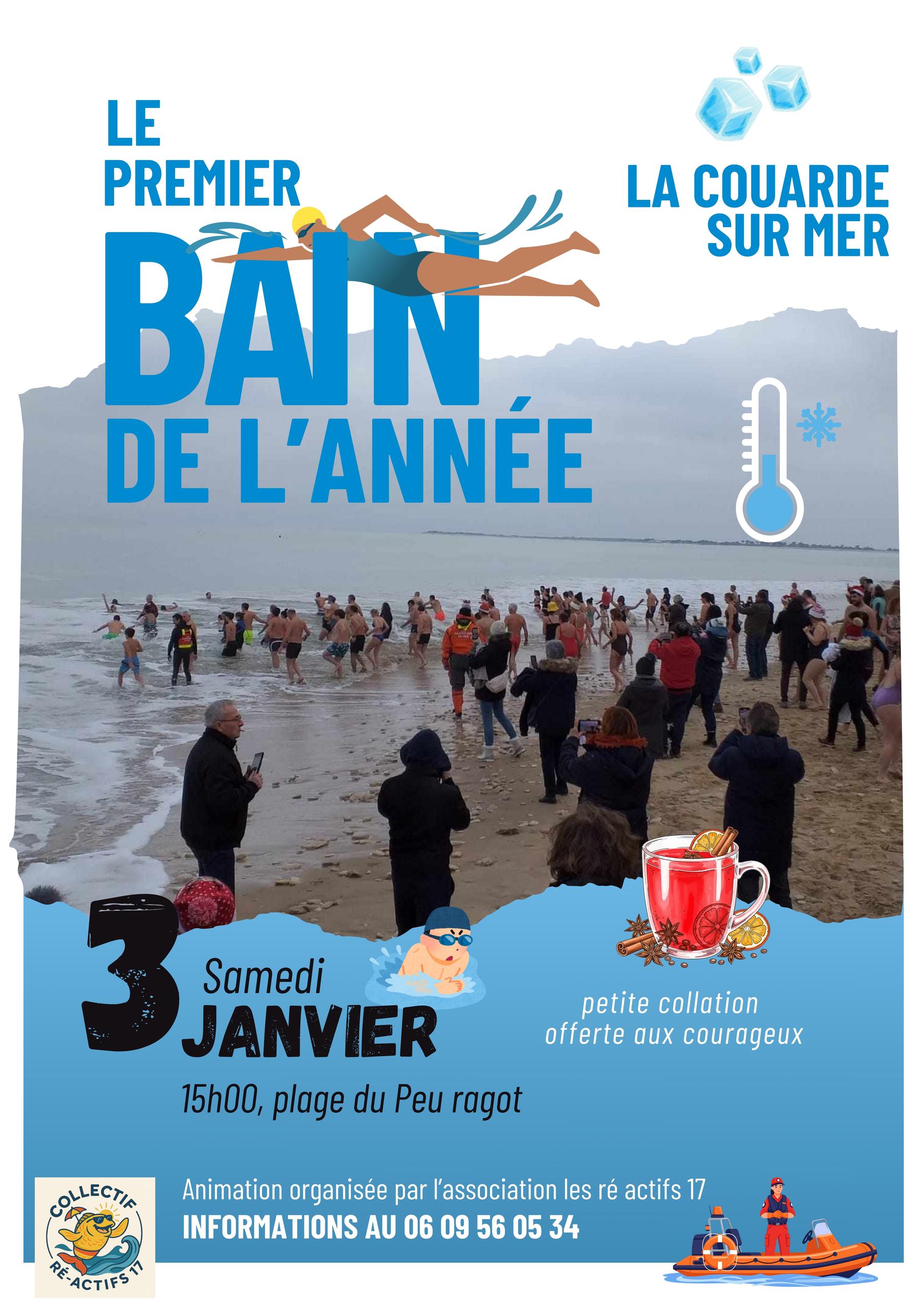 Premier bain de l'année