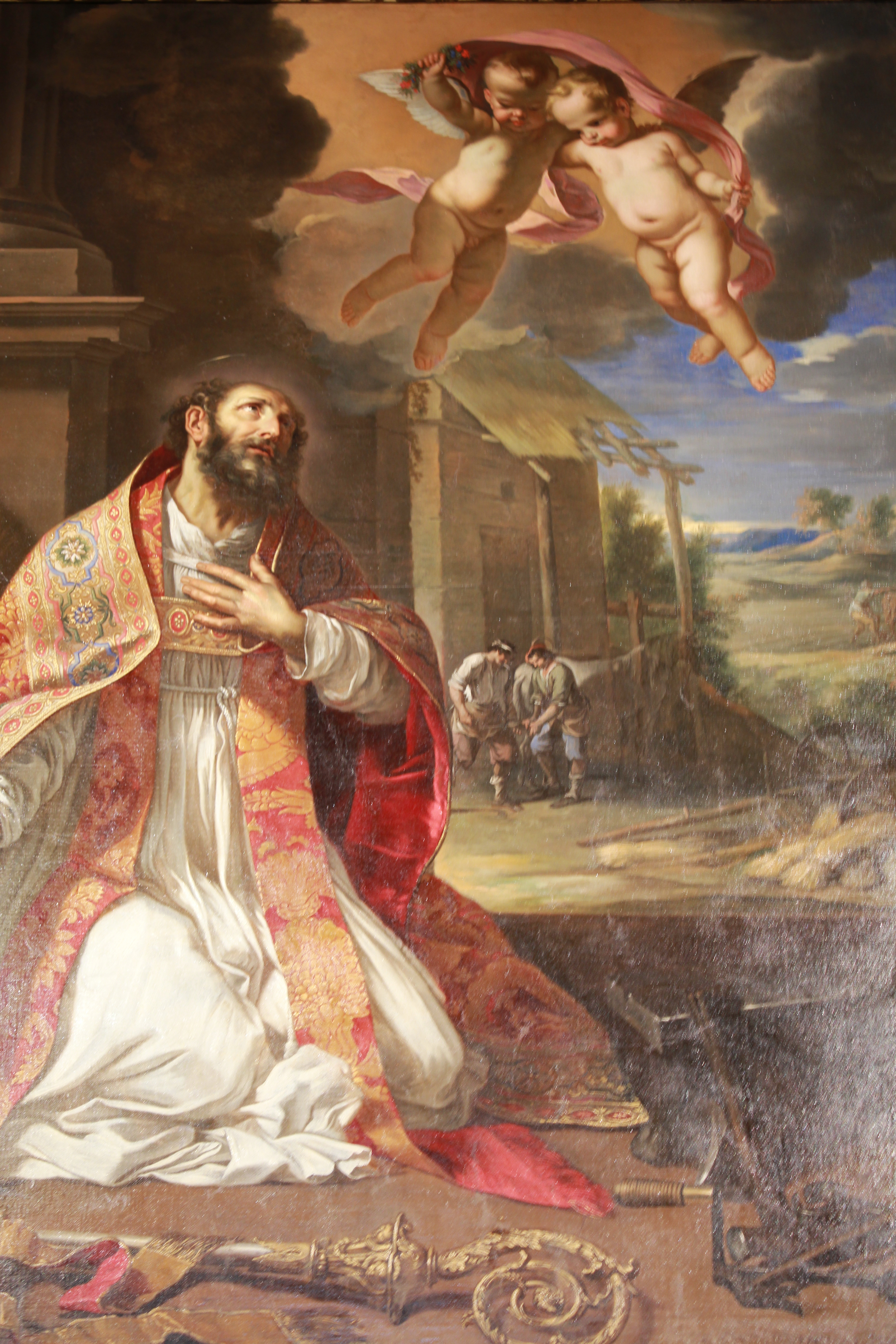 Tableau Saint-Eloi et le miracle du pied de cheval coupé