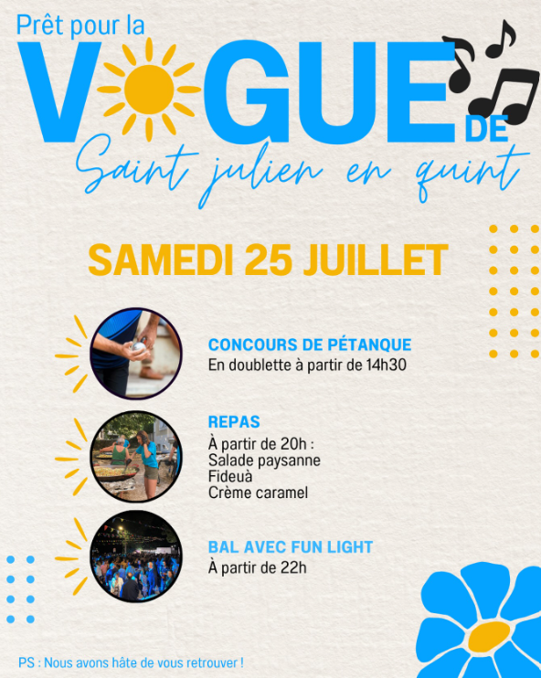 Vogue de Saint Julien en Quint