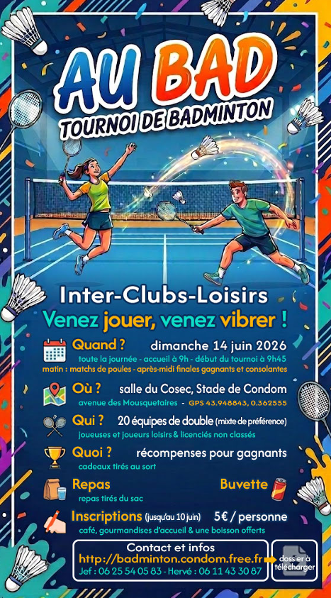 Tournoi de badminton_Condom