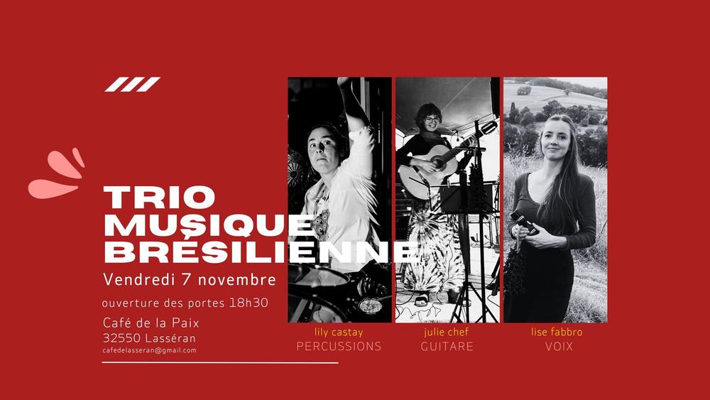 Concert trio musique brésilienne_Lasséran