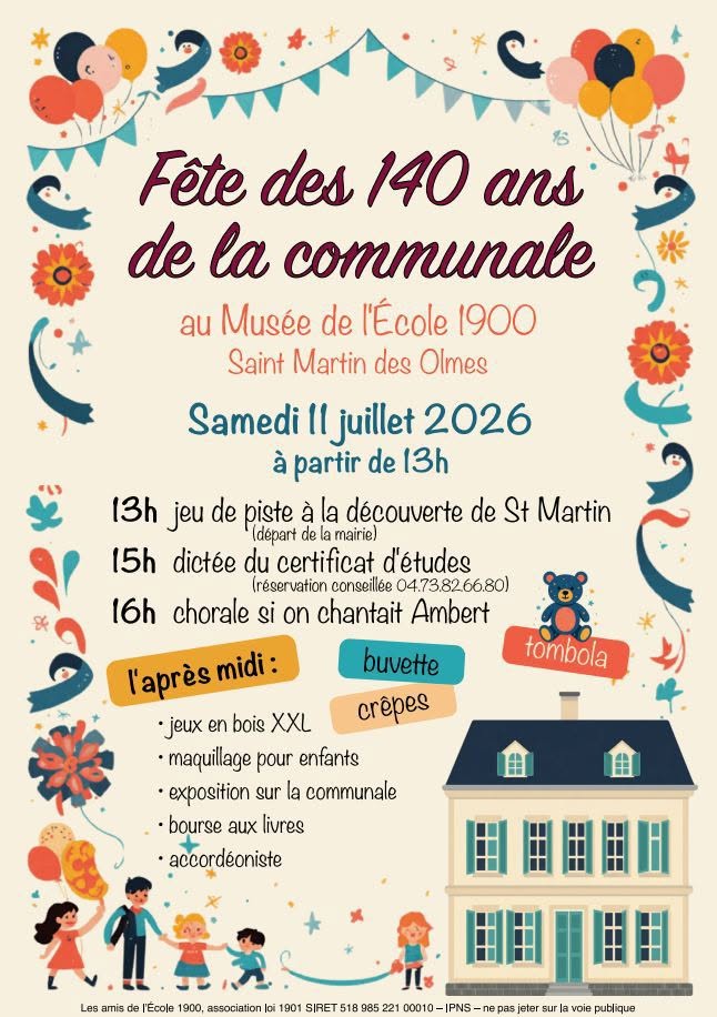140 ans de la communale de Saint-Martin-des-Olmes