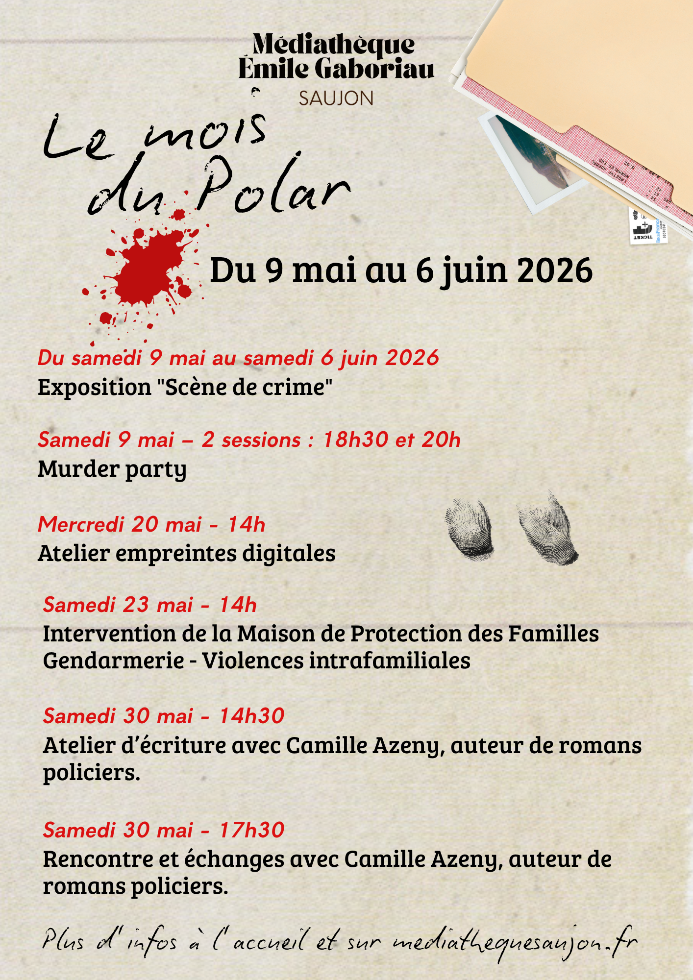 Mois du polar - intervention de la maison de protection des familles de la gendarmerie