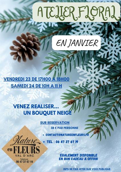 Atelier floral "Un Bouquet Neige"