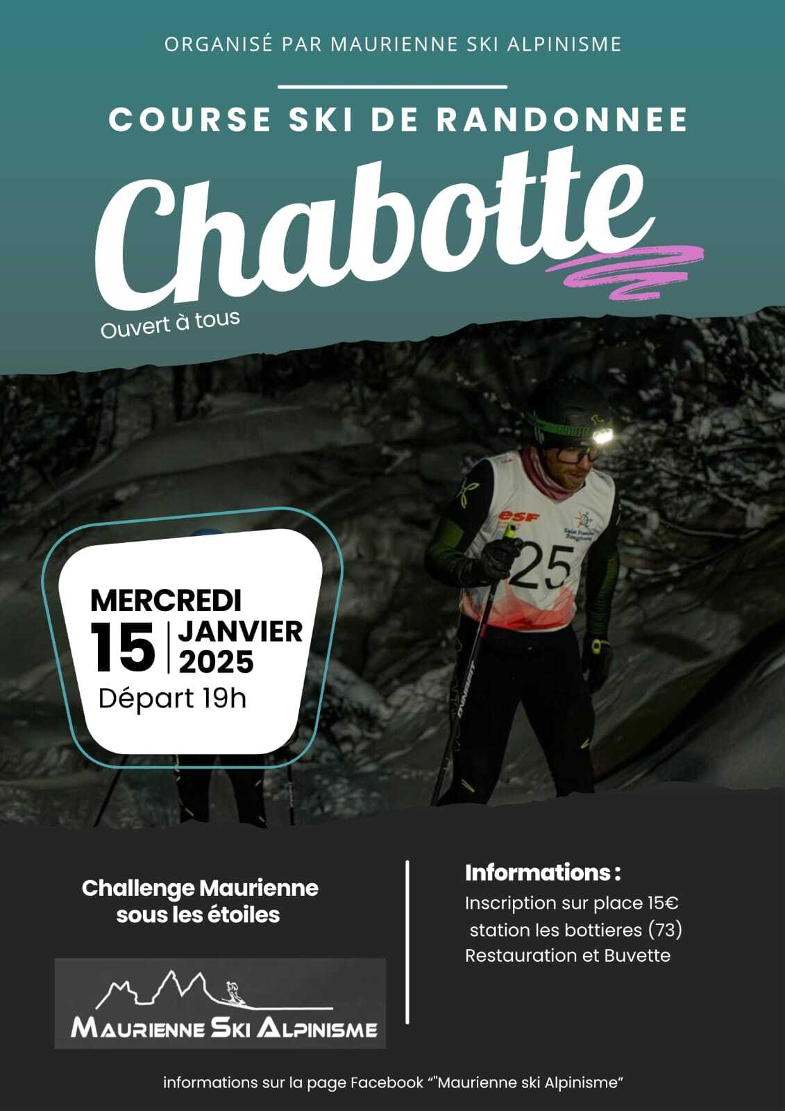 Affiche course Chabotte