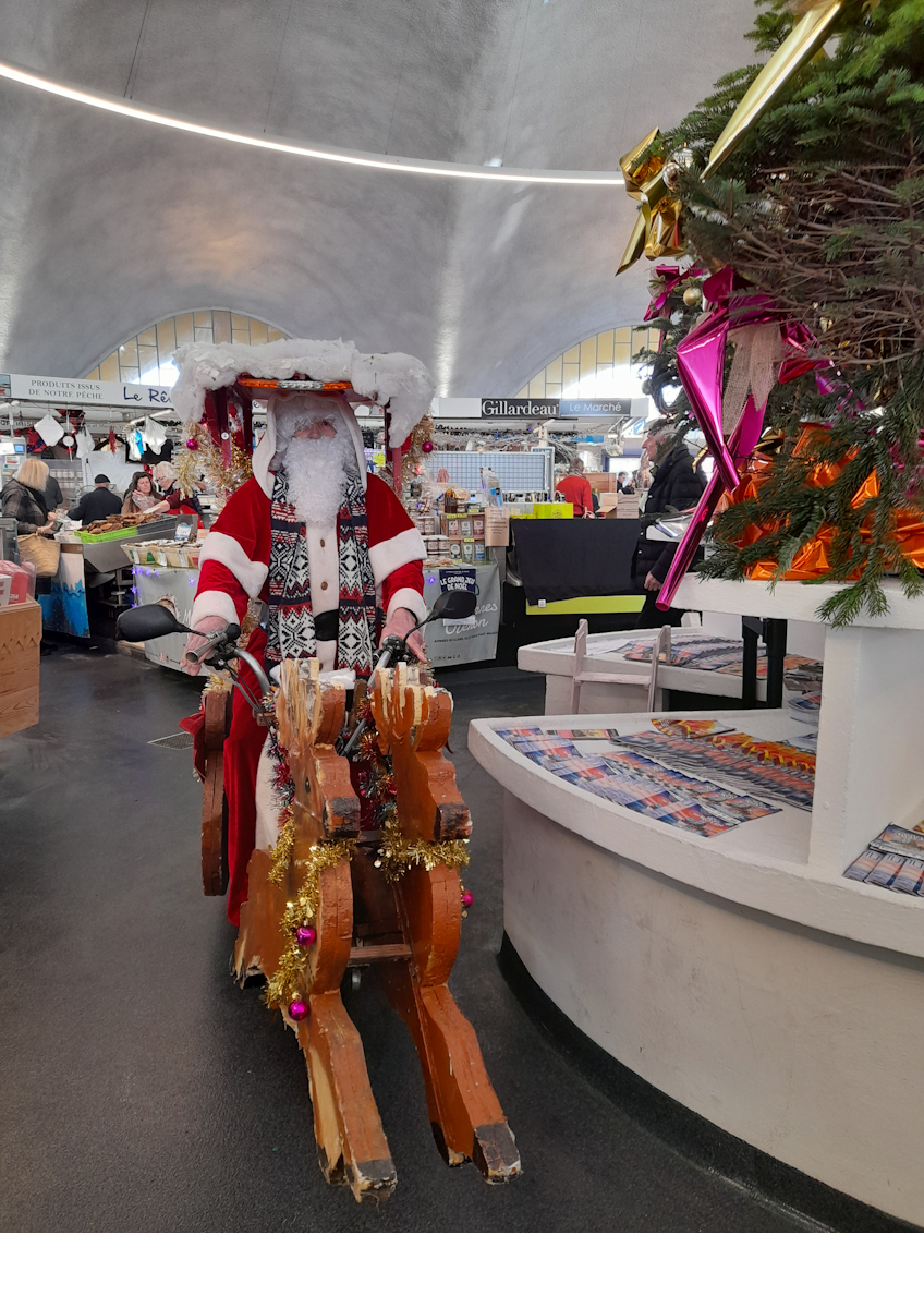 Le Père Noël en traineau