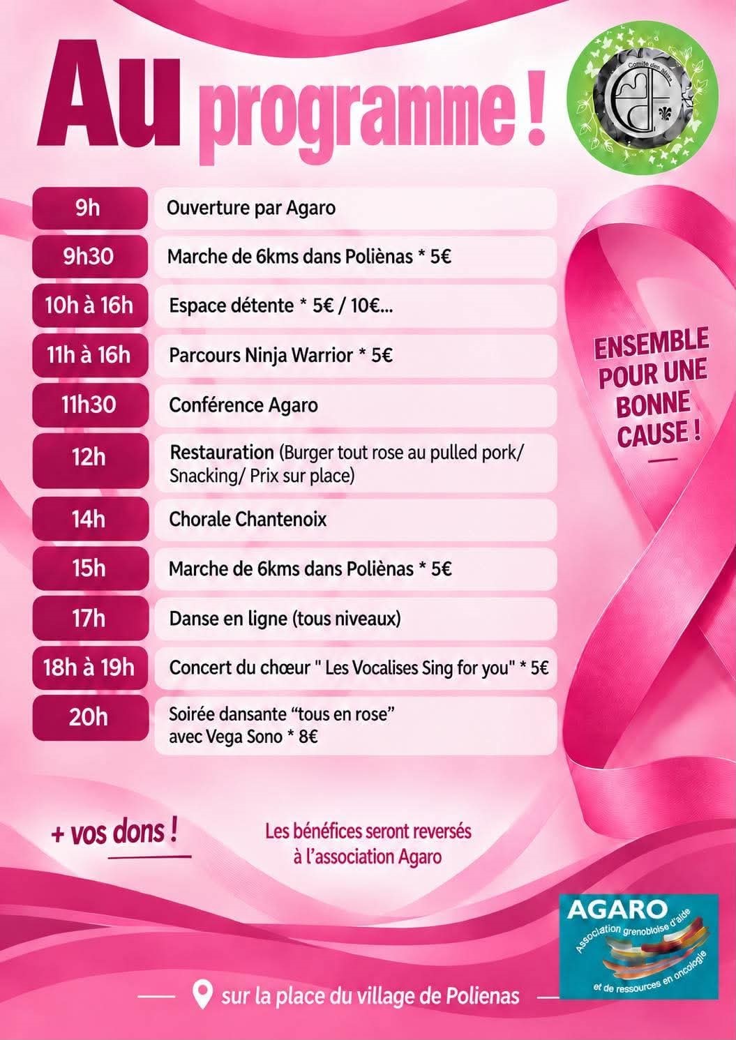 Octobre Rose à Poliénas_Poliénas