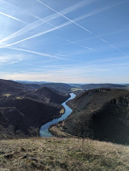 Vue sur les gorges de l'Ain