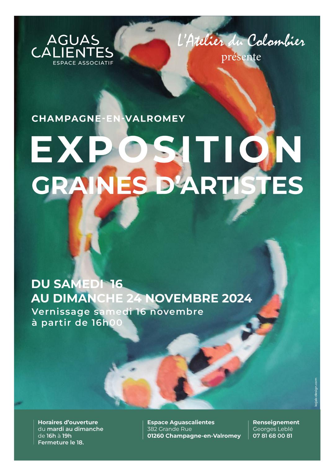 Exposition de peintures "Graines d'Artistes" à Champagne en Valromey