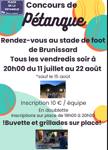 Un tournoi en doublettes, ouvert à tous - © Foyer des jeunes Tournoi de pétanque_Arvieux - © Foyer des jeunes