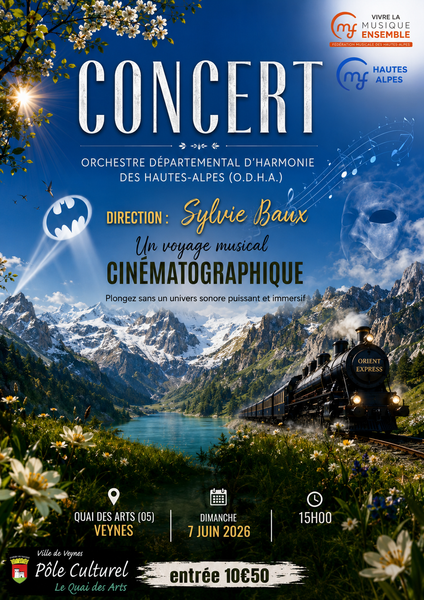 Concert Orchestre Départemental d'harmonie des Hautes-Alpes