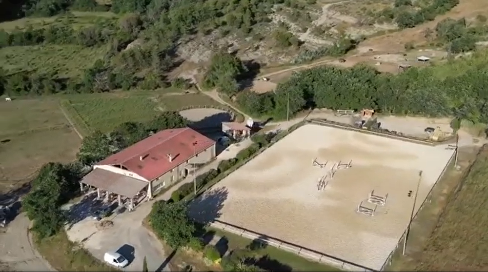 Vue aérienne des installations