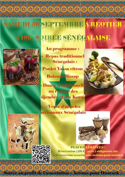 soirée sénégalaise - © asso connexion savoir partage affiche soirée sénégalaise - © asso connexion savoir partage