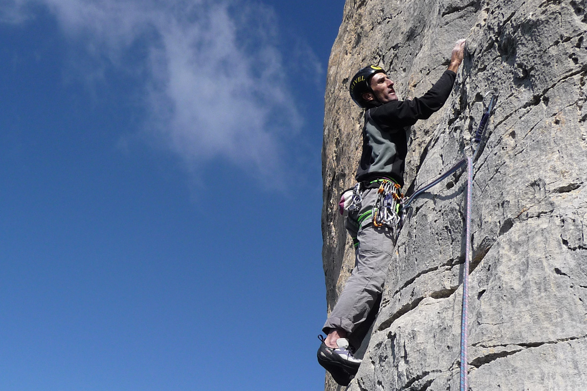 Escalade avec Eric Fossard, guide de haute montagne