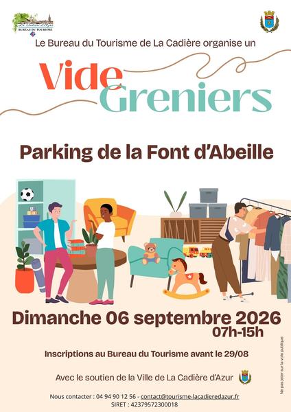 Vide-greniers_La Cadière-d'Azur - Affiche - Bureau du tourisme