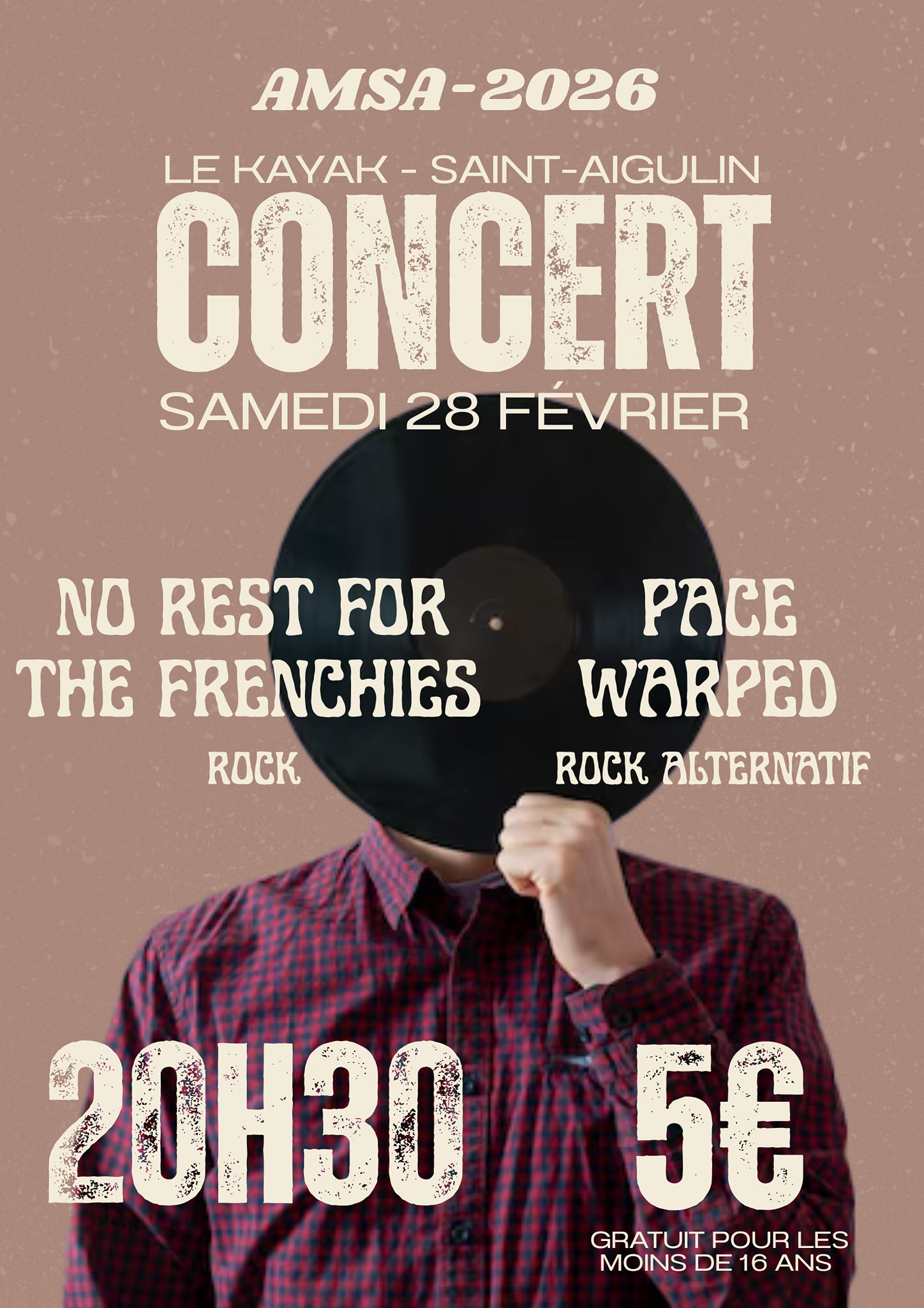 Concert de Pace Warped et No rest for the Frenchies au Kayak