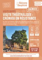 Visite guidée théâtralisée : Crémieu en Résistance_Balcons du Dauphiné