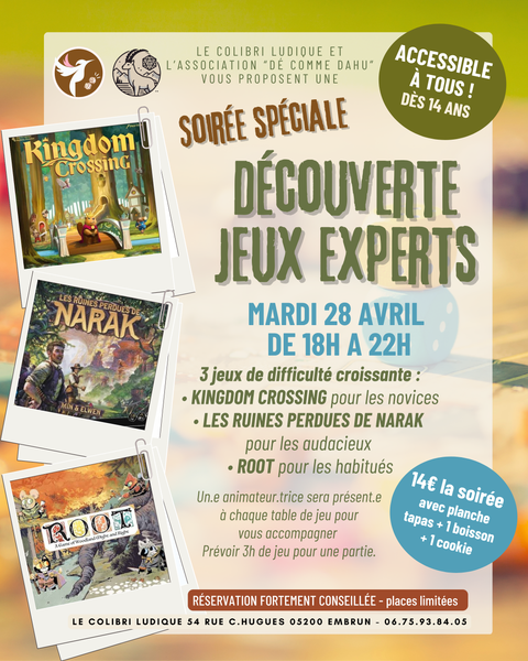 Soirée découverte « Jeux Experts »