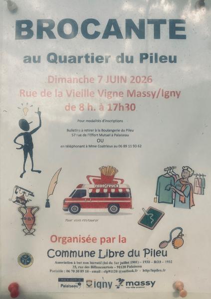 affiche brocante