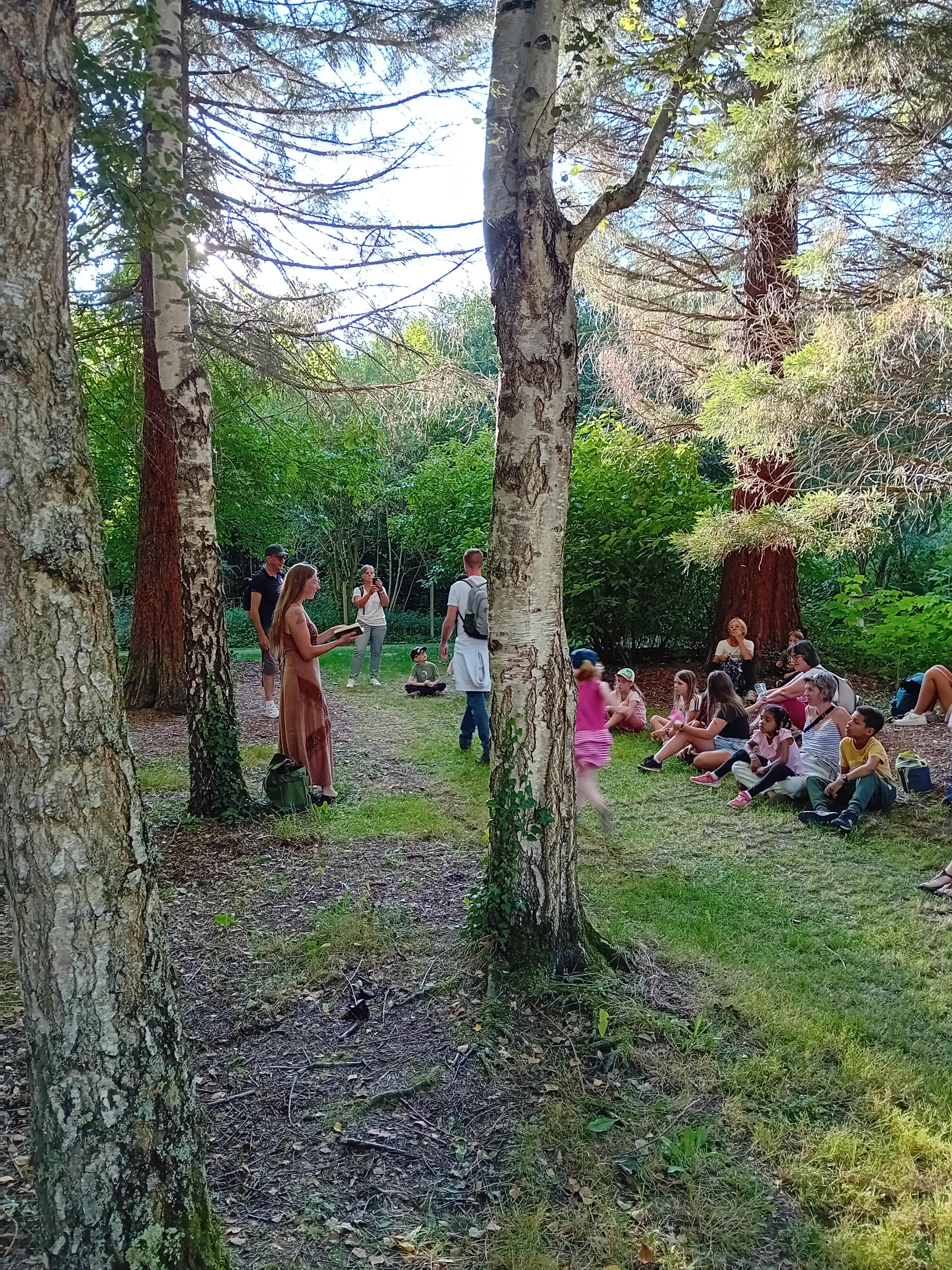 La visite du jardin pour les familles