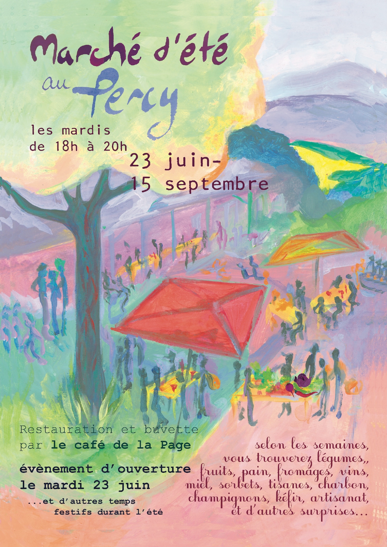 Ouverture du Marché d'été du Percy_Percy