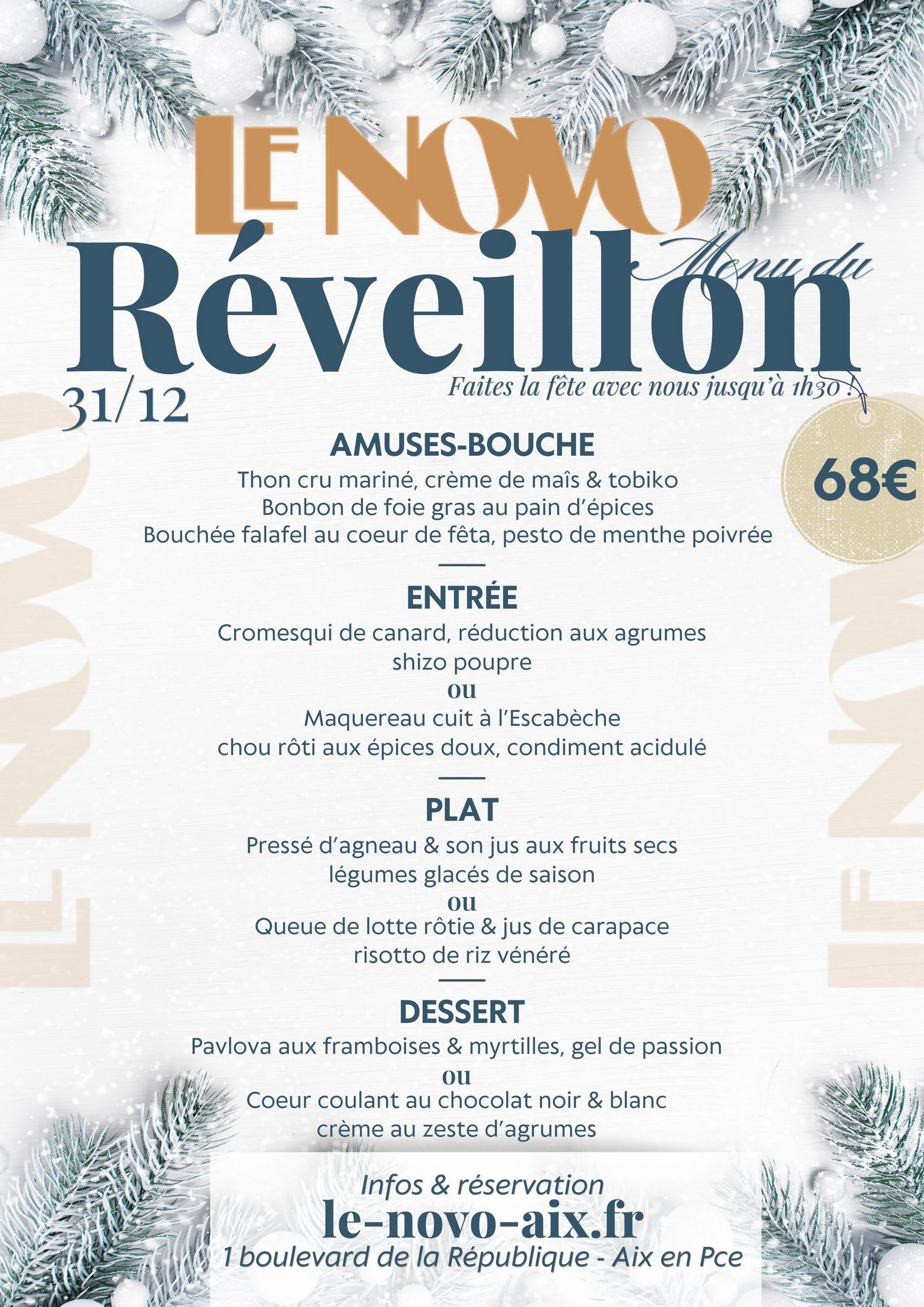 Le Novo - Réveillon de la Saint-Sylvestre