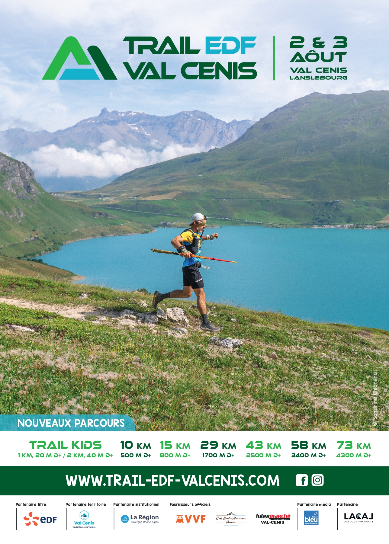 Affiche trail EDF Val Cenis 2025