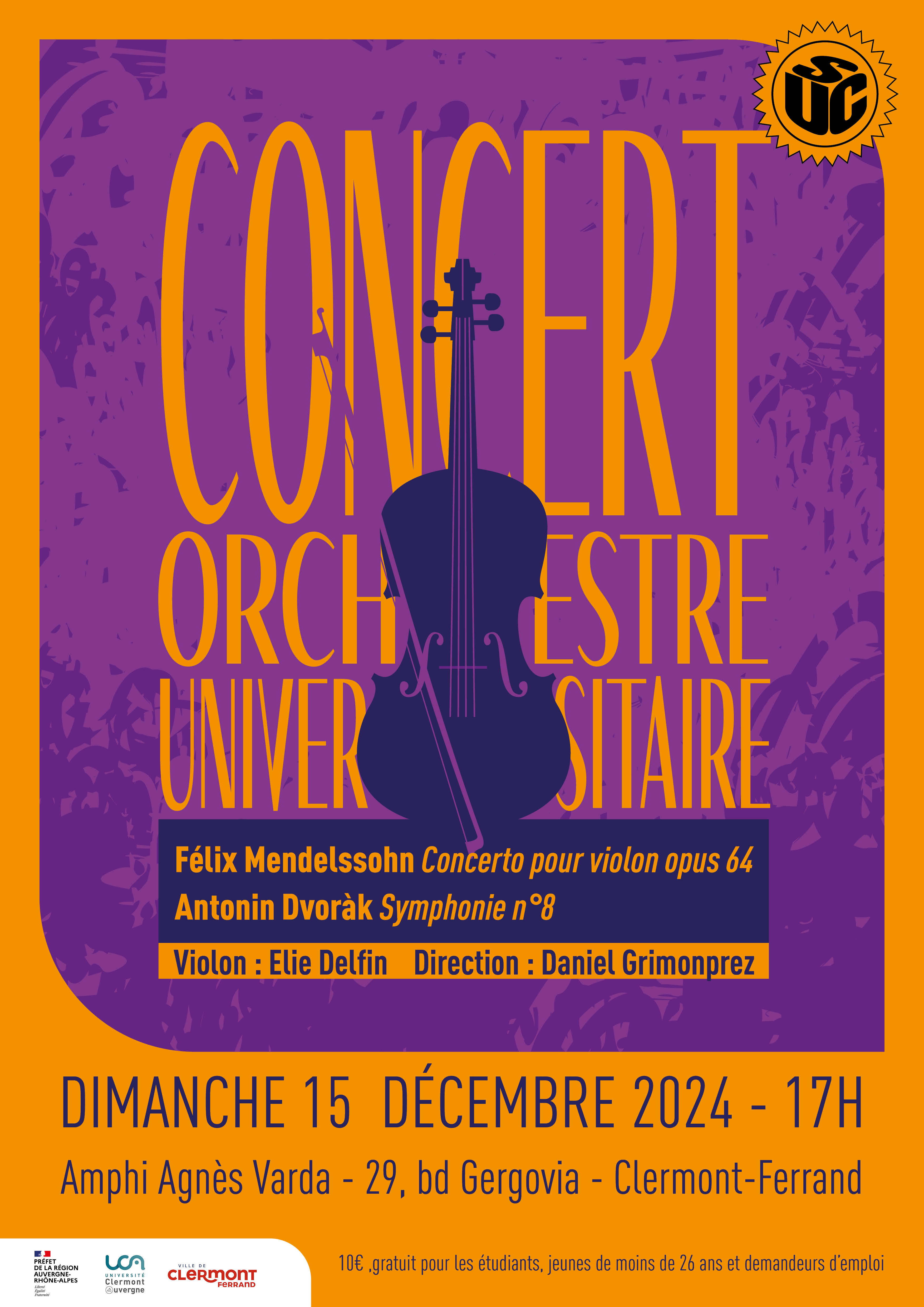 Concert Orchestre Universitaire | Amphi Varda