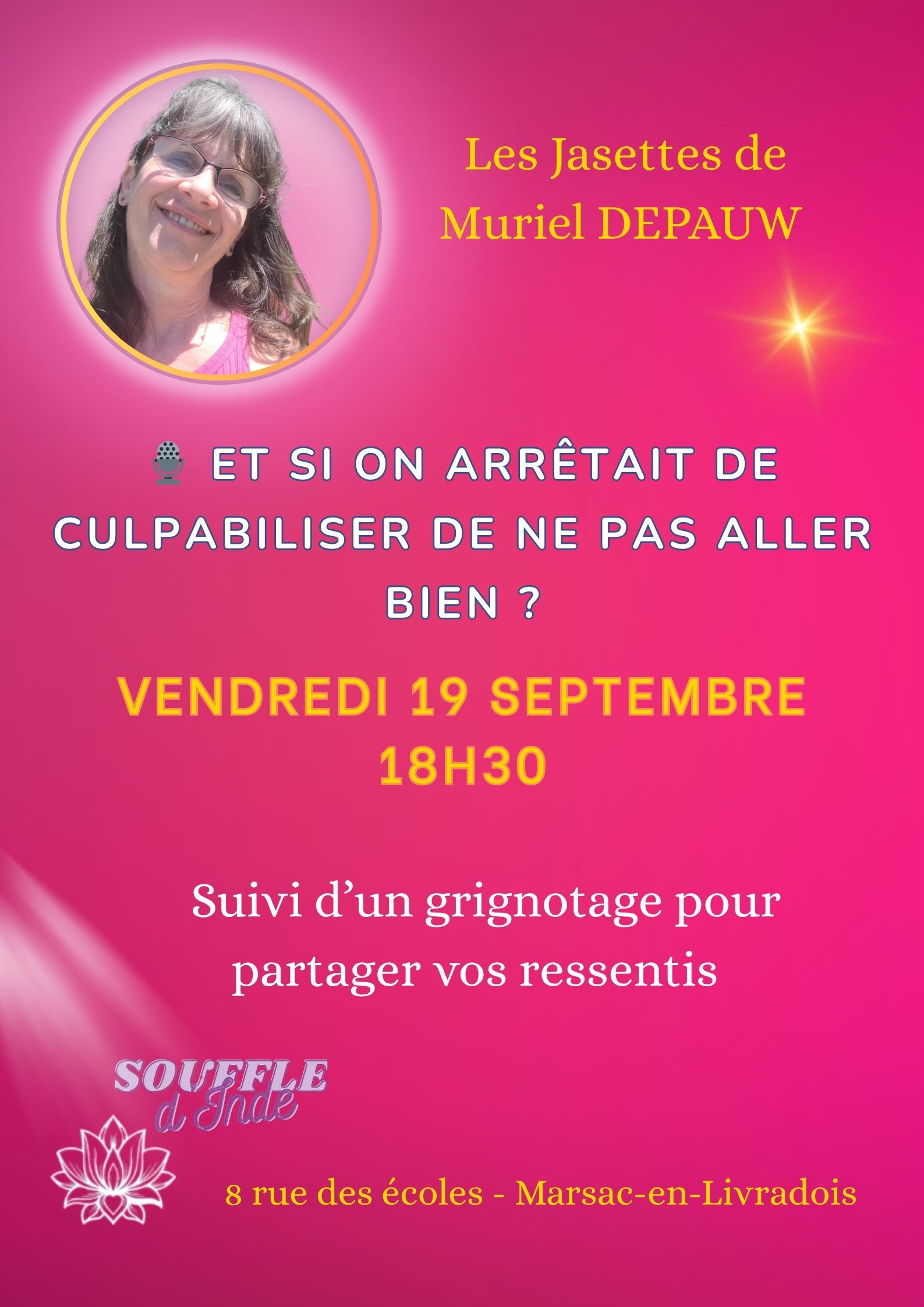 Conférence Les jasettes de Muriel Depauw // Marscac-en-Livradois